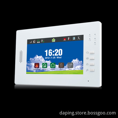 Wireless 7" Full Touch Home Security Wireless GSM Smart Alarm System Kits with APP for Android and IOS Smart Phones